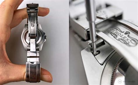 how to adjust rolex bands.